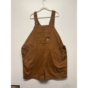 Women’s 3XL Carhartt shortall rugged Relaxed Fit Brown Canvas - NWT